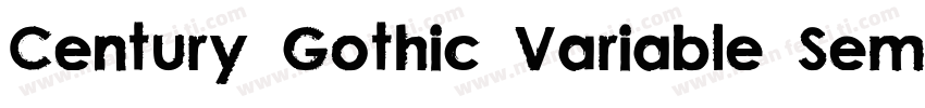Century Gothic Variable SemiBold字体转换